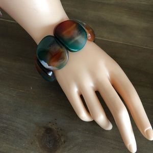 NWOT Agate stretchy bracelet